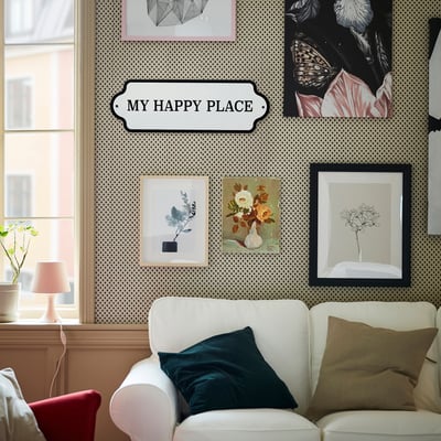 KÄNGSLEBODA Adorno de pared, mi rincón favorito, 11 ¾x4 "