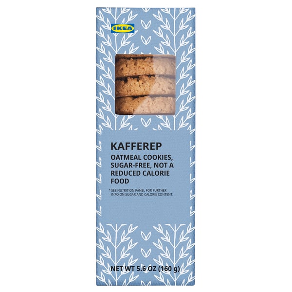 KAFFEREP Galletas de avena, sin azúcar, 6 oz
