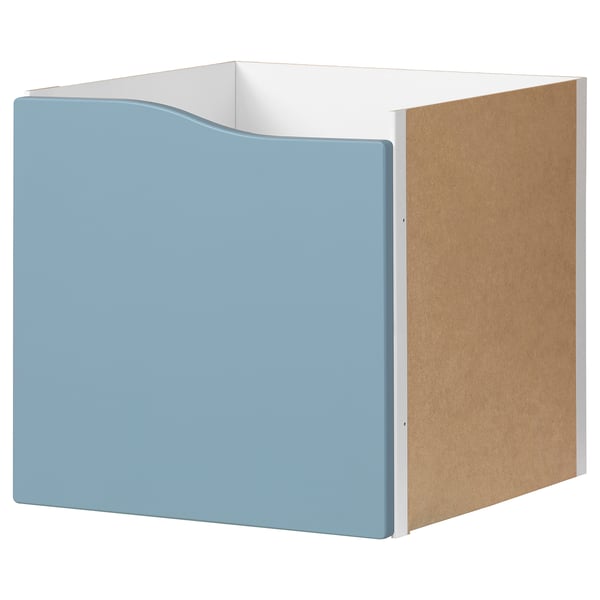 KALLAX Accesorio con puerta, con forma ondulada/azul, 13x13 "