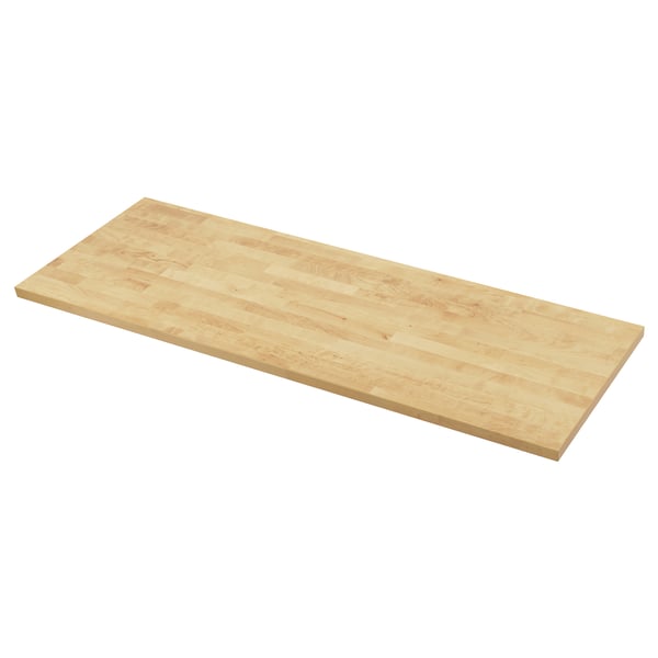 KARLBY Barra de cocina, abedul/chapa, 98x1 1/2 "