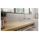 KARLBY Barra de cocina, abedul/chapa, 98x1 1/2 "
