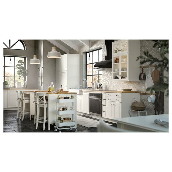 KARLBY Encimera de cocina, roble/chapa, 98x1 1/2 "