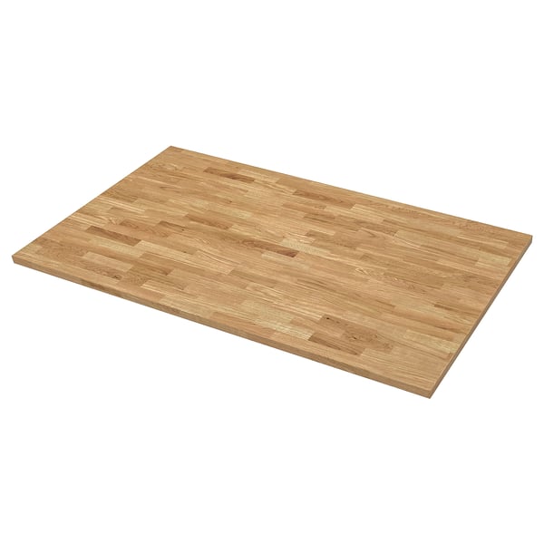 KARLBY Encimera para isla de cocina, roble/chapa, 74x42x1 1/2 "