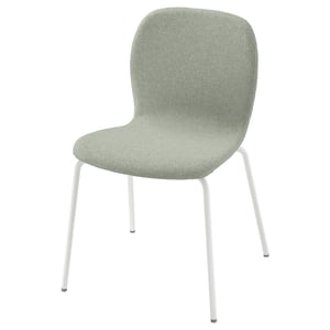 KARLPETTER Silla, Gunnared verde claro/Sefast blanco