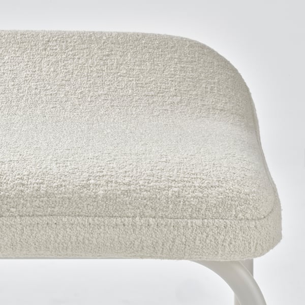 KESNACKEN Taburete de bar, altura de encimera de cocina blanco/Axvall color hueso, 26 "