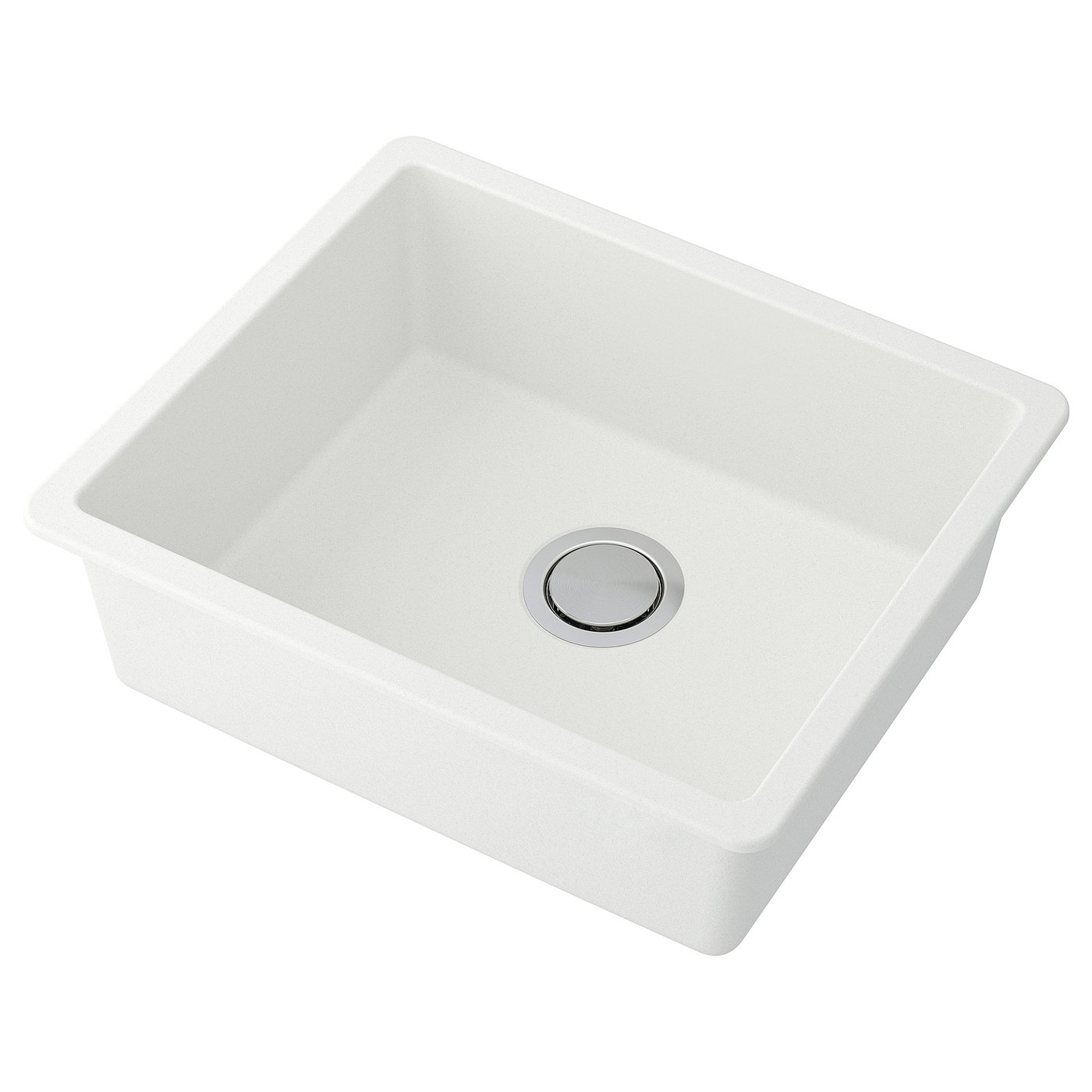 KILSVIKEN Fregadero, blanco/compuesto de cuarzo, 22x18 1/8 "