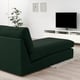 KIVIK Chaise longue, Tallmyra verde oscuro