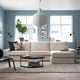 KIVIK Sofá 4 plazas+chaise longue, Tresund beige claro