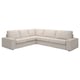 KIVIK Sofá esquinero, 5 plazas, Tresund beige claro