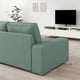 KIVIK Sofá esquinero 5 plz+chaise lounge, Tallmyra verde claro