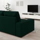 KIVIK Sofá esquinero 5 plz+chaise lounge, Tallmyra verde oscuro