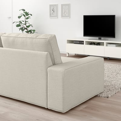 KIVIK Sofá esquinero 6plz+chaise lounge, Gunnared beige