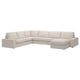 KIVIK Sofá esquinero 6plz+chaise lounge, Tresund beige claro