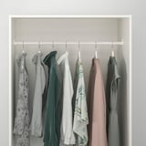 KLEPPSTAD Armario+ 2 puertas, blanco, 31 1/4x69 1/4 "