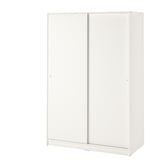 KLEPPSTAD Armario con puertas corredizas, blanco, 46 1/8x69 1/4 "