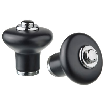 KLINGSTORP Manija, negro/cromado, 7/8 "