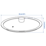 KLOCKREN Tapa para sartén, vidrio, 13 "