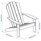KLÖVEN Tumbona, exterior, blanco