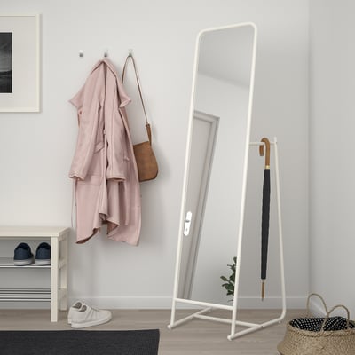 KNAPPER Espejo de pie, blanco, 18 7/8x63 "
