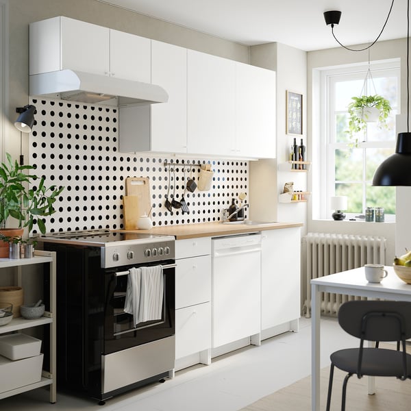 KNOXHULT Cocina, blanco, 93x24x88 "