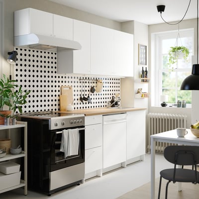 KNOXHULT Cocina, blanco, 93x24x88 "