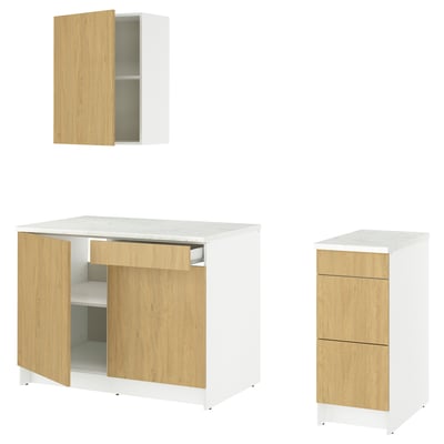 KNOXHULT Cocina, efecto de roble, 93x24x88 "