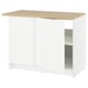 Opción: KNOXHULT Gabinete bajo de esquina, blanco armazón, 44x24x36 "