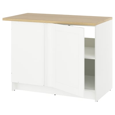 KNOXHULT Gabinete bajo de esquina, blanco armazón, 44x24x36 "