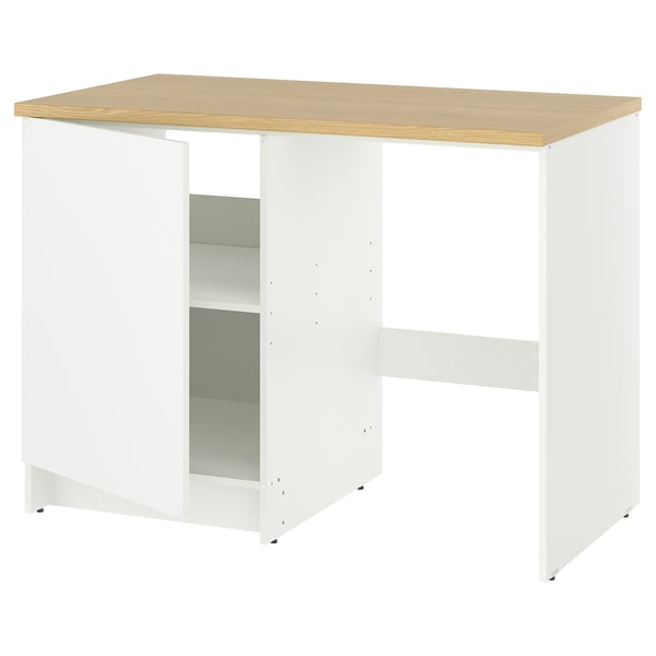 KNOXHULT Gabinete bajo+puerta y hueco, blanco, 48x24x36 "