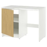 KNOXHULT Gabinete bajo+puerta y hueco, efecto de roble, 48x24x36 "