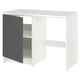 KNOXHULT Gabinete bajo+puerta y hueco, gris oscuro, 48x24x36 "