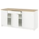 Opción: KNOXHULT Gabinete bajo+puertas y cajón, blanco armazón, 72x24x36 "