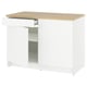 Opción: KNOXHULT Gabinete bajo+puertas y cajón, blanco armazón, 48x24x36 "