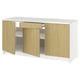 Opción: KNOXHULT Gabinete bajo+puertas y cajón, efecto de roble, 72x24x36 "