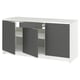 Opción: KNOXHULT Gabinete bajo+puertas y cajón, gris oscuro, 72x24x36 "