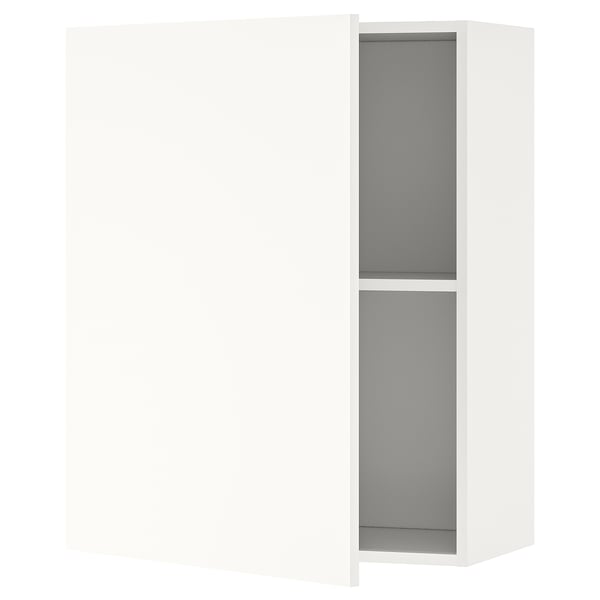 KNOXHULT Gabinete de pared+puerta, blanco, 24x12x30 "