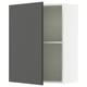 KNOXHULT Gabinete de pared+puerta, gris oscuro, 24x12x30 "