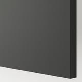 KNOXHULT Gabinete de pared+puerta, gris oscuro, 24x12x30 "