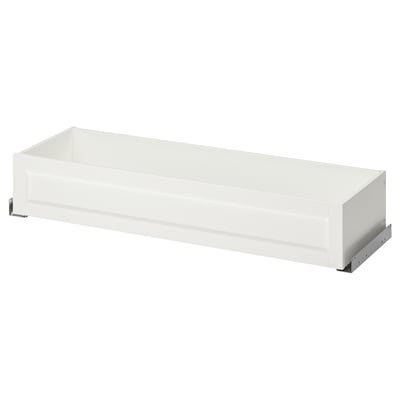 KOMPLEMENT Cajón con frente enmarcado, blanco, 39 3/8x13 3/4 "