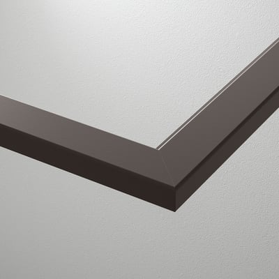 KOMPLEMENT Estante de vidrio, gris oscuro, 19 5/8x22 7/8 "