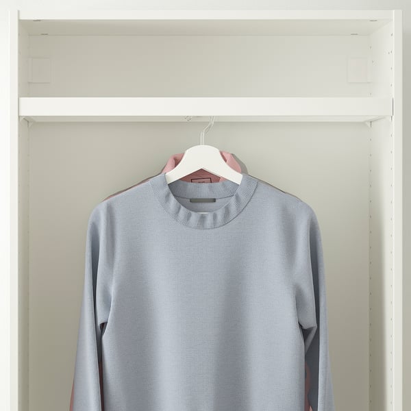KOMPLEMENT Riel para ropa, blanco, 29 1/2x13 3/4 "