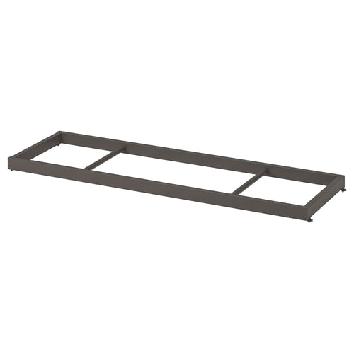 KOMPLEMENT Riel para ropa, gris oscuro, 39 3/8x13 3/4 "