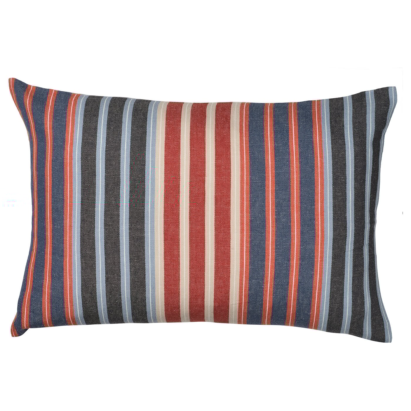 KORALLBUSKE Funda para cojín, azul oscuro/rojo, 16x23 "