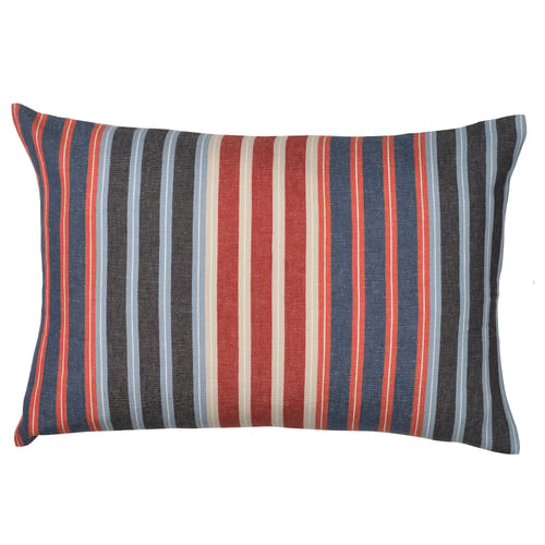 KORALLBUSKE Funda para cojín, azul oscuro/rojo, 16x23 "