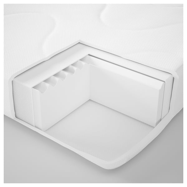 KRUMMELUR Colchón espuma para cuna, 27 1/2x52 "