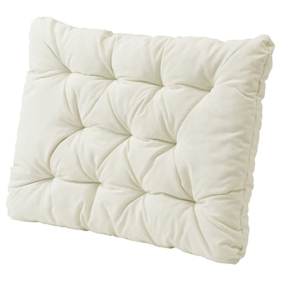 KUDDARNA Cojín para respaldo, exterior, beige, 24 3/8x17 3/8 "