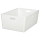 KUGGIS Caja, blanco, 14 ½x21 ¼x8 ¼ "