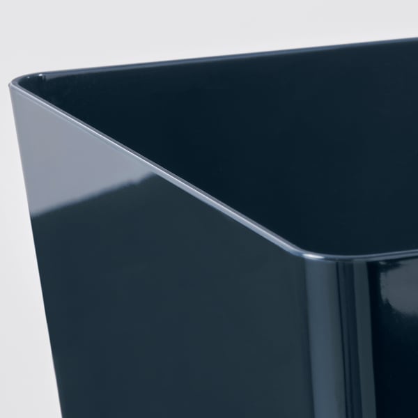 KUGGIS Caja, negro-azul, 7x10 ¼x3 ¼ "