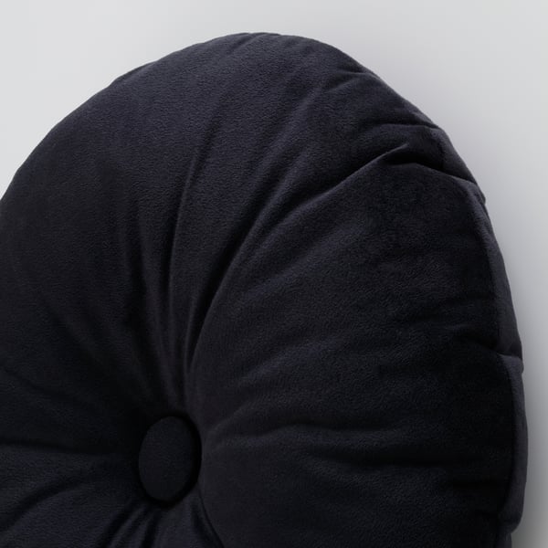 KUSTFYR Cojín, negro, 16 "