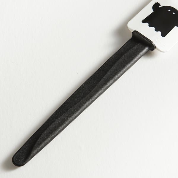 KUSTFYR Espátula de caucho, negro/blanco